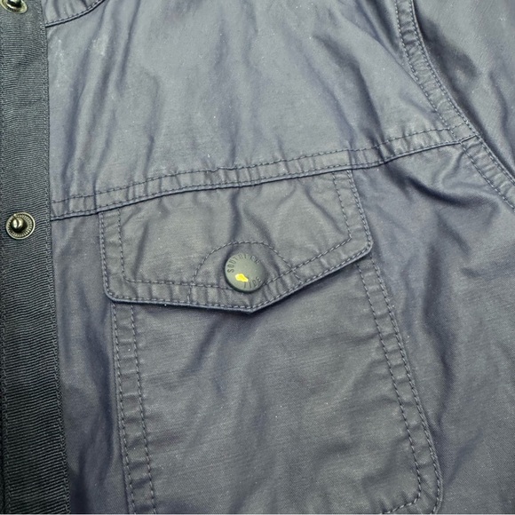 Southern Tide Hudson Waxed Cotton Navy Blue Classic Jacket Sz Small waterproof - Picture 6 of 6